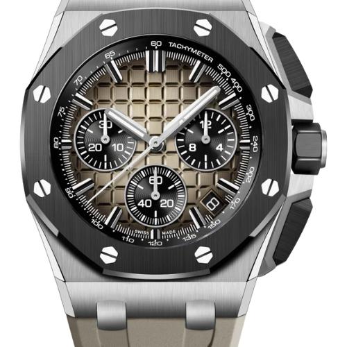 Sport Premium Watch Grey Rubber – 904L Steel – 43mm