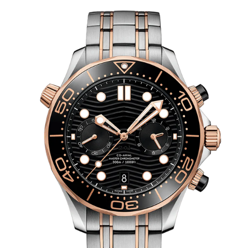 Diver Watch 300M Black Steel Gold 42mm Quartz