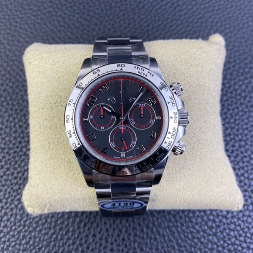 Racing Chronograph Watch 40 - Black Red (Steel)