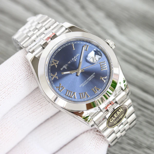 Classic Date Watch 41 – Oyster, 41 mm, Oystersteel – Blue dial with Roman numerals
