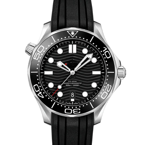 Classic Diver Watch 300M – Black & Silver – Black Rubber – Automatic – 42mm