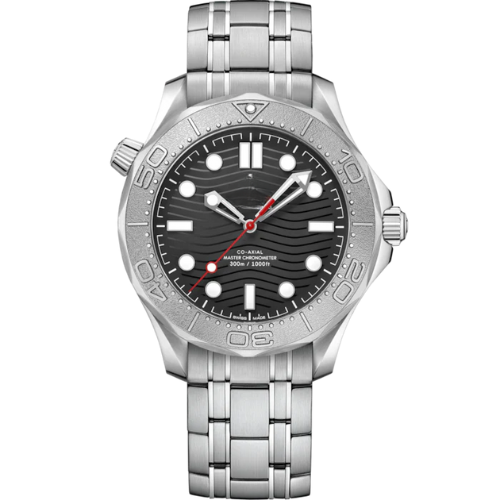 Classic Diver Watch 300M – Black & Silver – White Steel – Automatic – 41mm