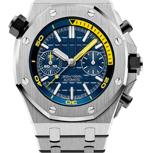 Premium Automatic Watch Blue Dial – White 904L Steel – 42mm (Quartz)