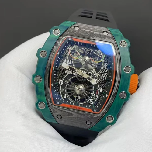 Skeleton Sport Watch - Tourbillon Aerodyne - Green Ceramic