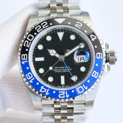 World Timer Watch II, blue & black bezel