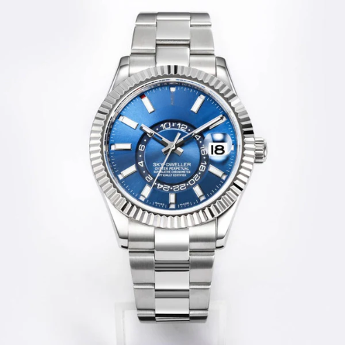 Sky Classic Watch 42 - Blue Silver