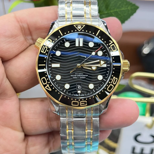 Diver Watch 300M Black Dial Yellow Accents 42mm