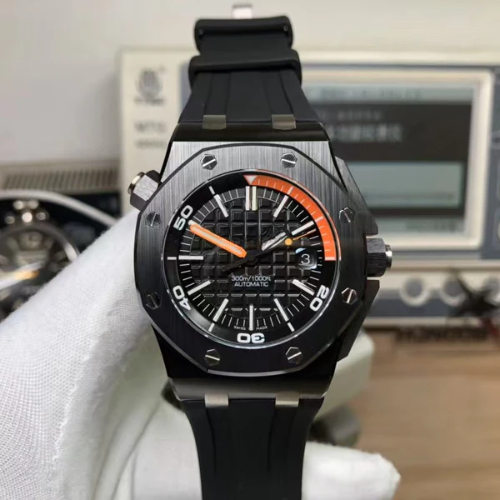 Sport Premium Watch Black Ceramic Bezel – Black Rubber – 42mm