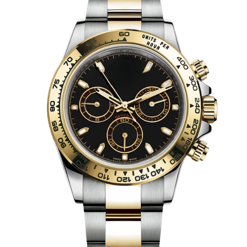 Classic Perpetual Watch, stainless steel, black dial