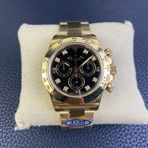 Racing Chronograph Watch, yellow gold