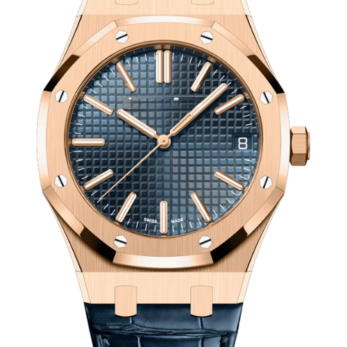 Premium Automatic Watch Blue Dial – Yellow Strap – 41mm